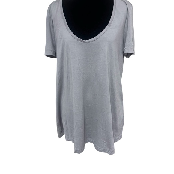 Burberry Light Gray Short Sleeve Tee - Picture 1 of 7
